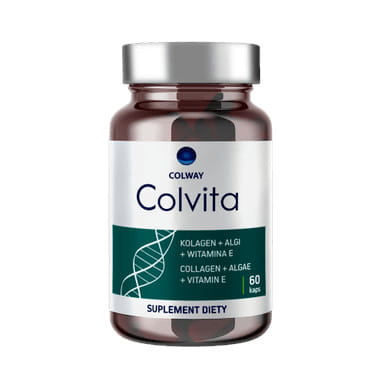 Colvita 60 – kolagen rybi z witaminą E i algami morskimi | 60 kapsułek