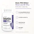 Biotic PRO Bifido+ Stress Less NS 100 g – 2 szczepy Bifidobacterium, 2 mld jtk w porcji, około 20 porcji, dla wegan i bez glutenu