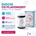 Diochi CDFlavonoidy 80 kapsułek – 600 mg witaminy C, D3, B2, flawonoidy, pozycja 3d i meridiany