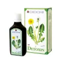 Diochi Detoxin 50 ml – ziołowe krople na wątrobę, butelka i opakowanie