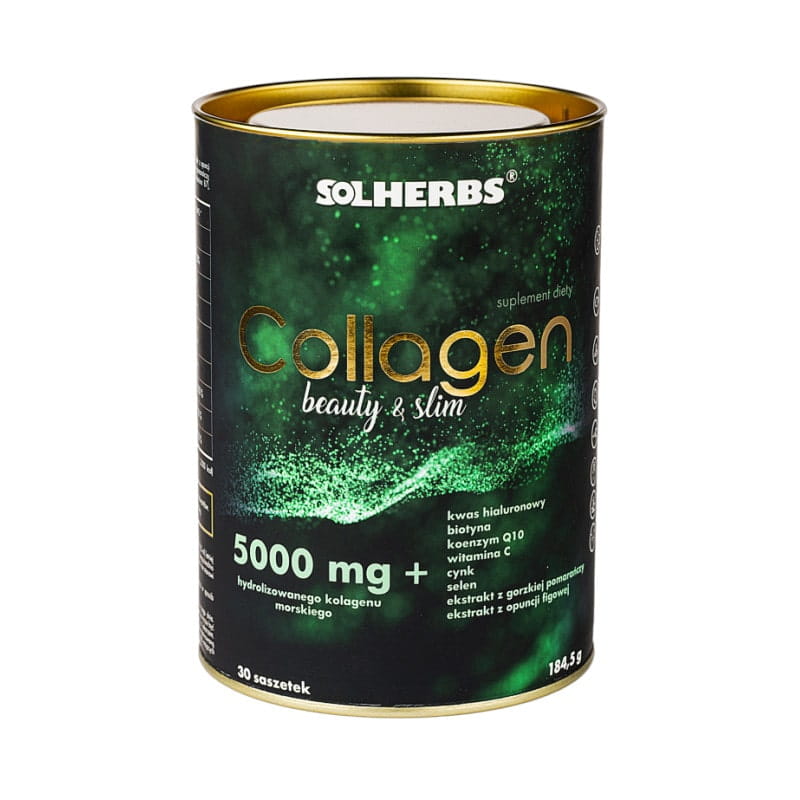 Коллаген Solherbs Collagen Beauty & Slim 5000 мг, морской, фруктовый вкус, 30 саше