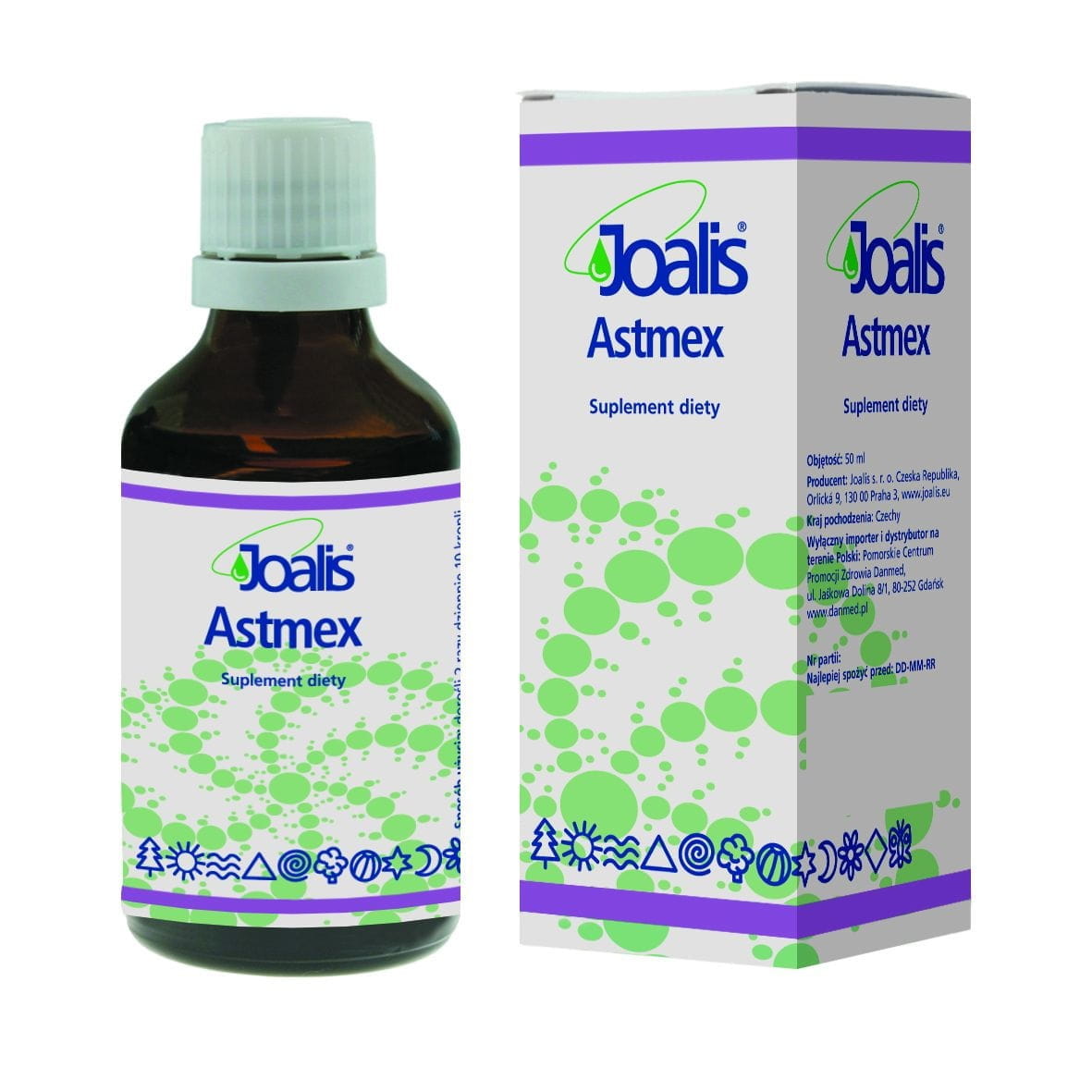 Растительные капли Joalis Astmex, для дыхательной системы, 50 мл