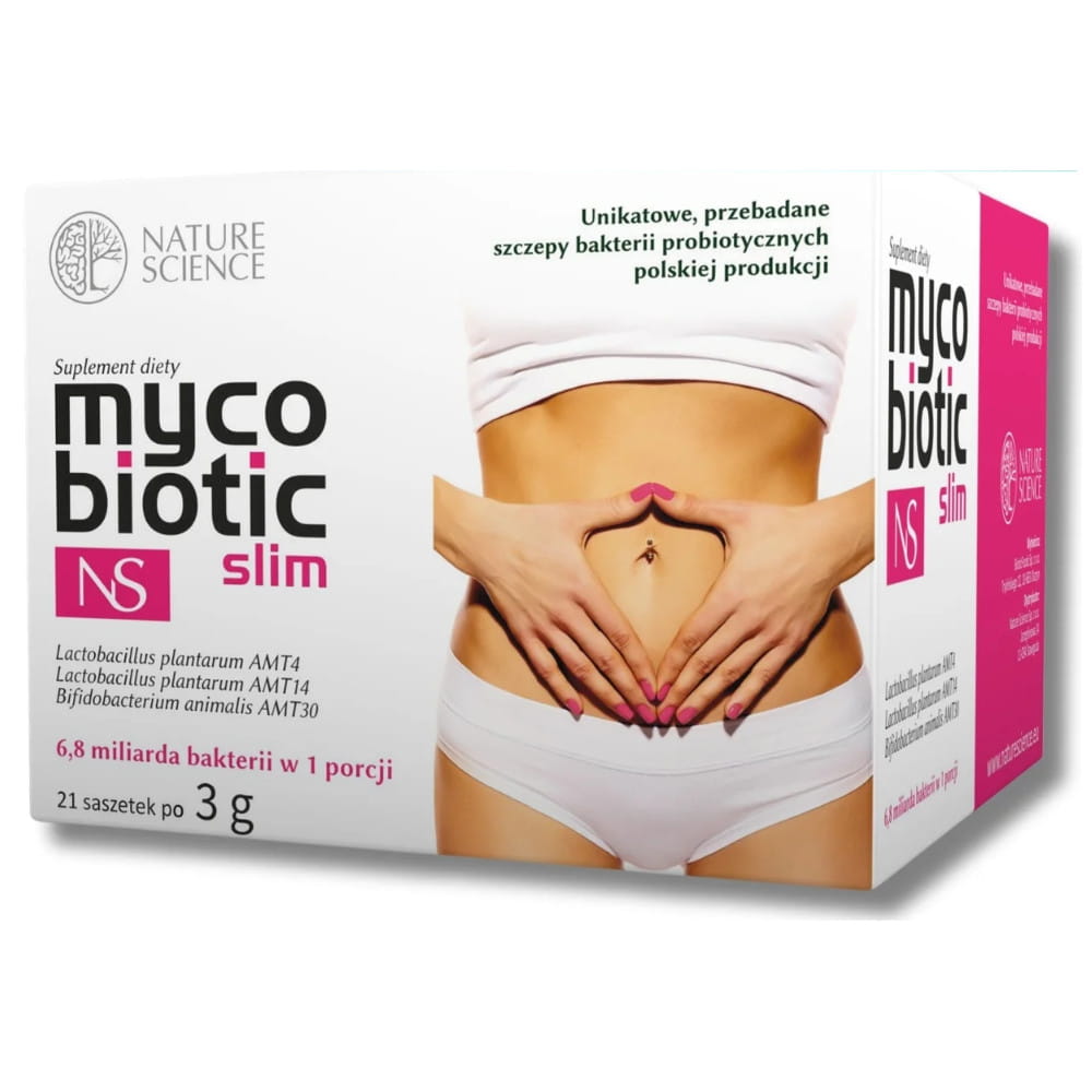 Синбиотик Nature Science Mycobiotic Slim NS, для контроля аппетита, с инулином, 21 саше