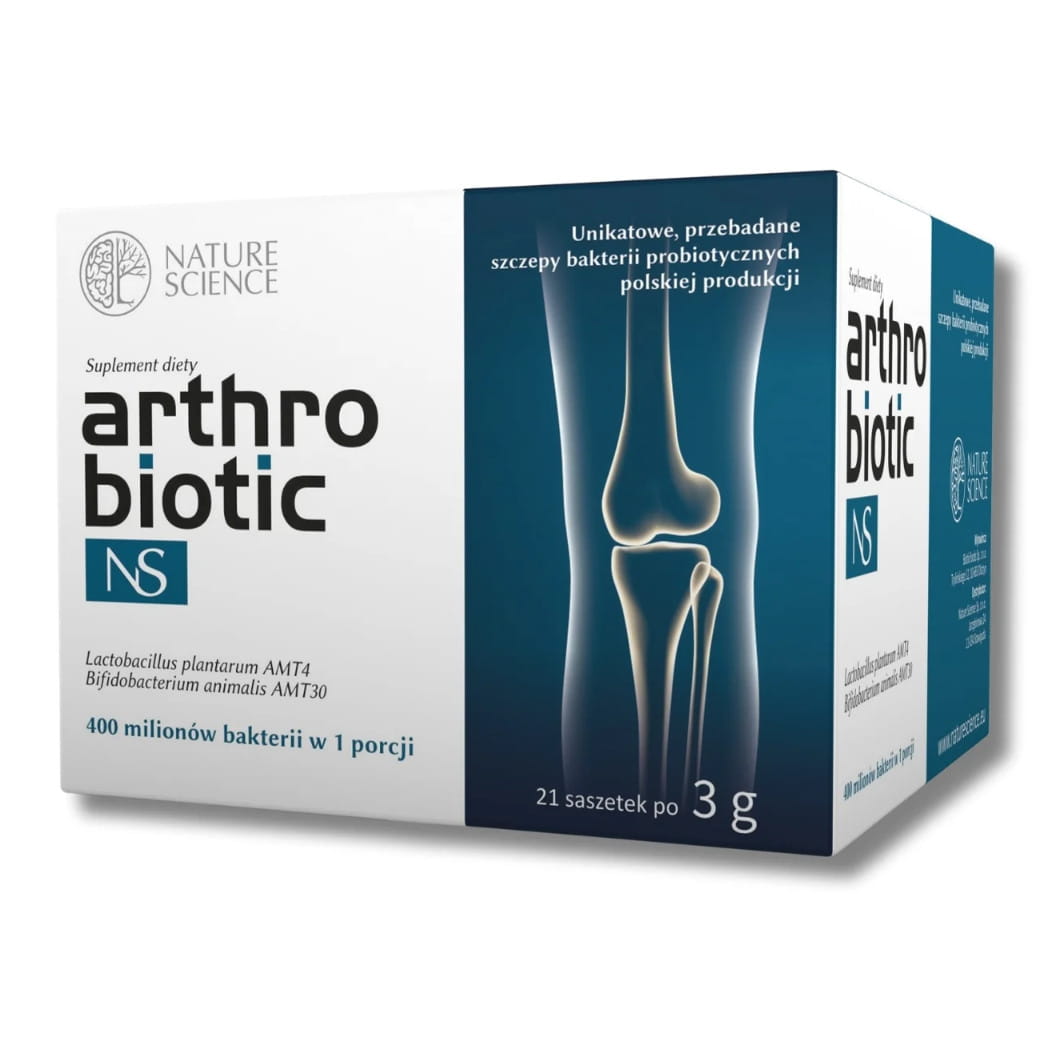 Пробиотик Nature Science Arthrobiotic NS, для суставов и мышц, с витамином C, 21 саше