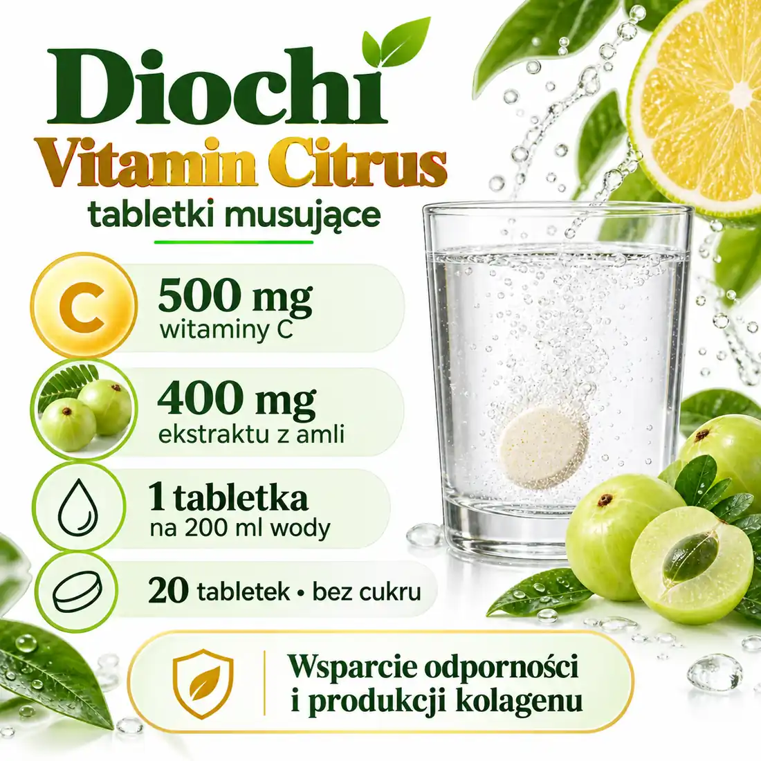 Diochi Vitamin Citrus – witamina C, amla i sposób przygotowania napoju