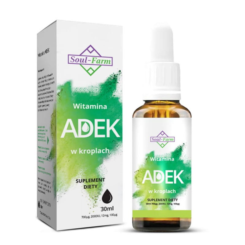 Витамины ADEK Soul-Farm, A, D3, E и K2, капли, 30 мл