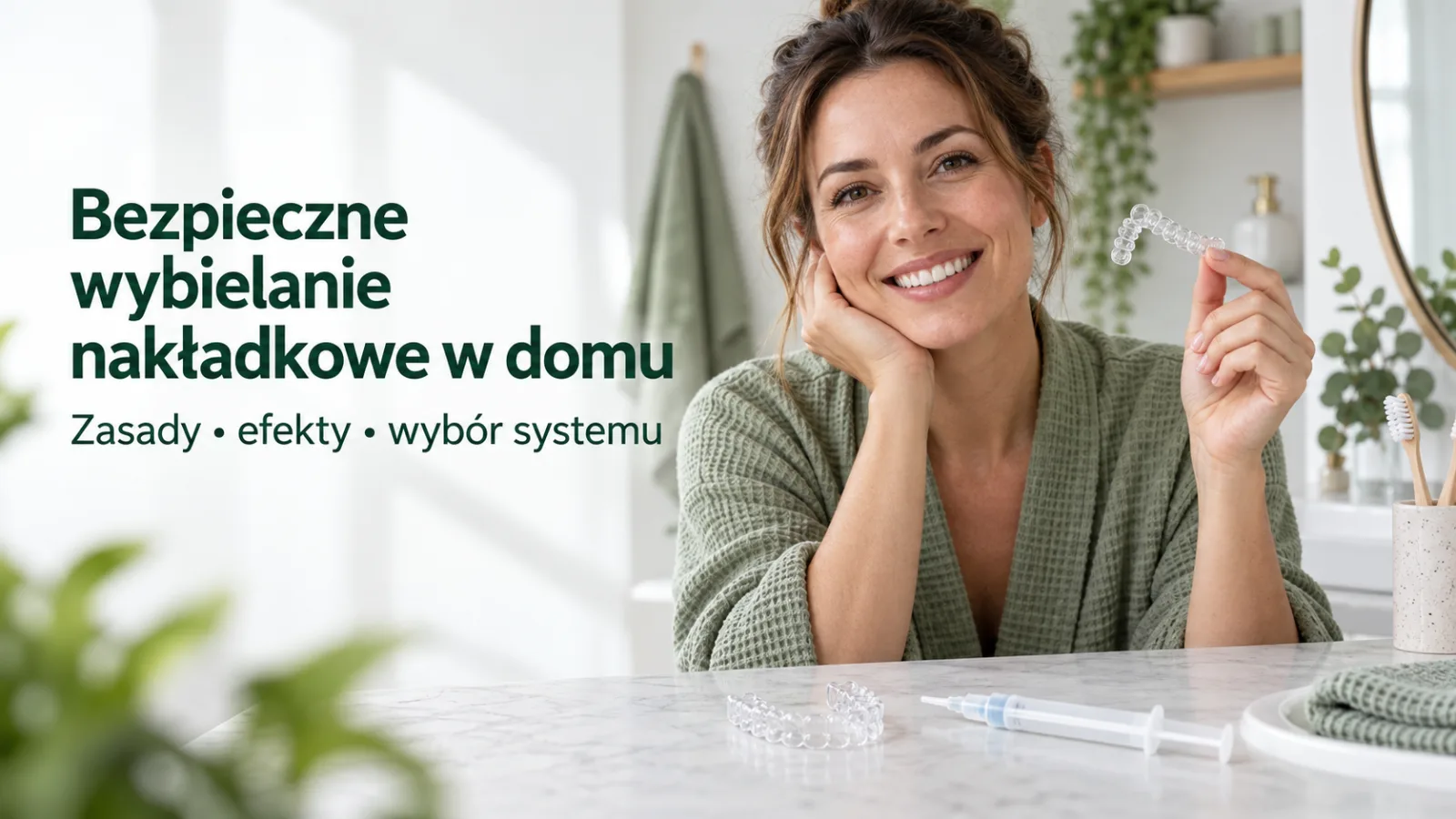 Bezpieczne wybielanie zębów metodą nakładkową w warunkach domowych